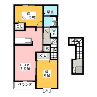 バランス リブラ【2階】の間取り