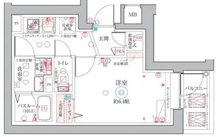 クレヴィスタ阪東橋【10階】の間取り