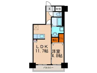 ドムール諏訪野【8階】の間取り