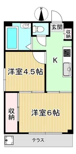 フロール氷川台【1階】の間取り