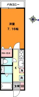 ルエ グルナディエ【2階】の間取り