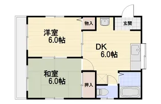 鈴木フラワーコーポ東【2階】の間取り
