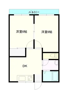 岡山県岡山市南区豊成2【アパート】の間取り