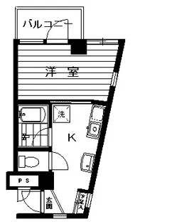 レジデンスヤマモト【2階】の間取り