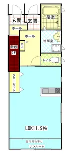メゾンボナール【1階】の間取り