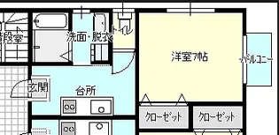 ノースキャッスル【2階】の間取り