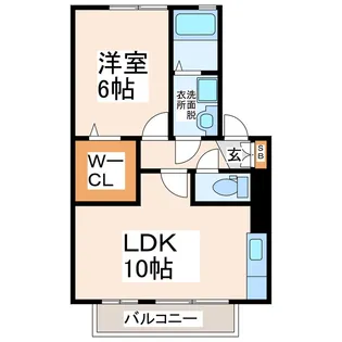 コンフィデンスK.S【1階】の間取り