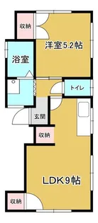 三和荘【2階】の間取り