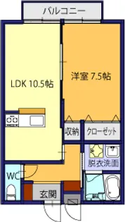 アンジェ パティオ【2階】の間取り