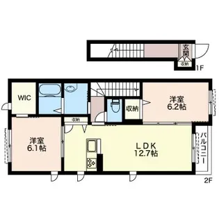 メゾン・ド・シェーン新城【2階】の間取り
