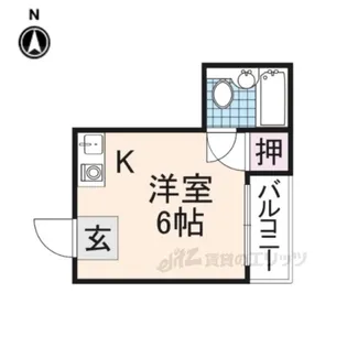 住地八坂マンション【4階】の間取り