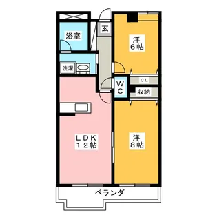 パークヒルズ大岡【1階】の間取り