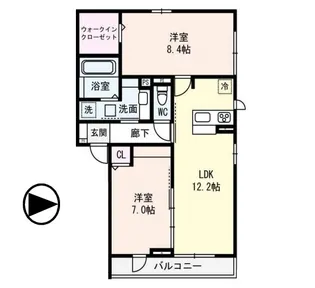 マルクパージュ【1階】の間取り
