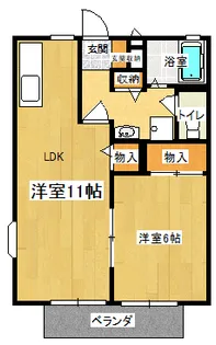 サイレンス高山I【1階】の間取り