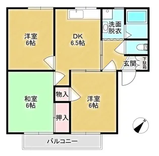 モンベル第二【2階】の間取り