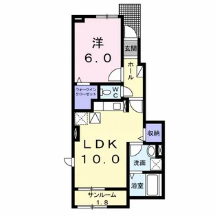 千葉県茂原市早野【アパート】の間取り