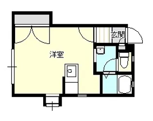 ローゼンクローネ米山【1階】の間取り