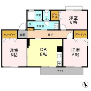 3DKの間取り画像