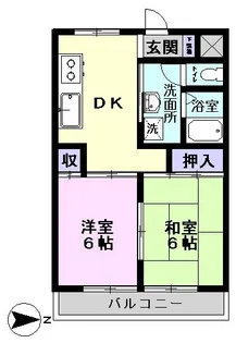 ミートップビル【4階】の間取り