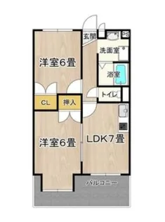 大阪府守口市西郷通4【マンション】の間取り