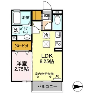 群馬県伊勢崎市三光町【アパート】の間取り