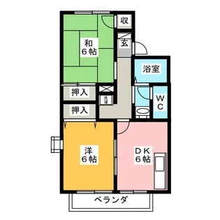 カーサセレーノ A【1階】の間取り