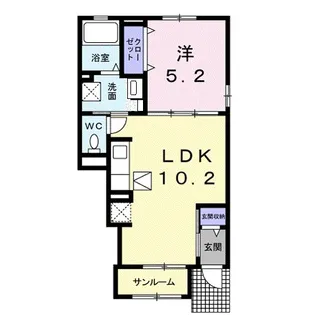 鹿児島県鹿児島市吉野2【アパート】の間取り