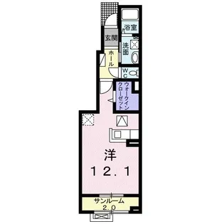 フォルトゥーナ ミシア【1階】の間取り