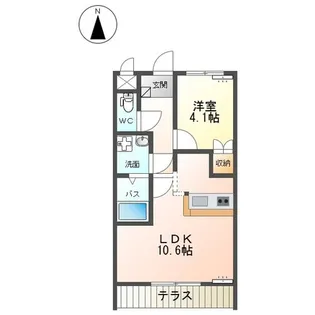 エスポ・ワール【1階】の間取り