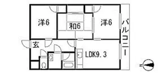 サンドエル【1階】の間取り