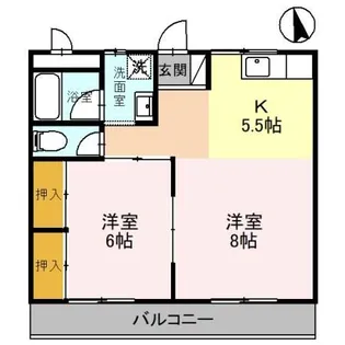 エクメーネ西沢【2階】の間取り