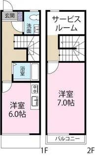 ハピネス木床【1階】の間取り