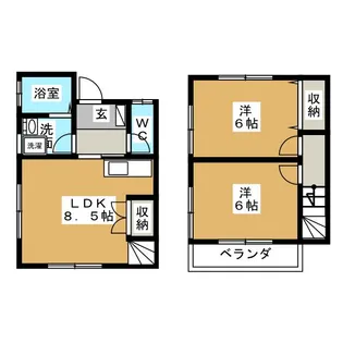群馬県伊勢崎市田部井町2【一戸建】の間取り