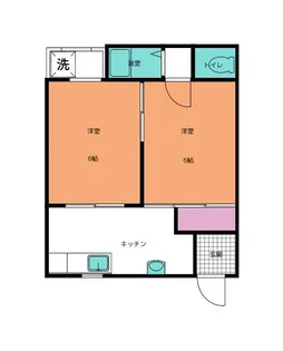 タチバナ荘第三【1階】の間取り