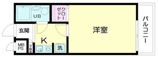 日神パレス千川【1階】の間取り