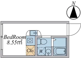 HJPLACEYOYOGIUEHARA【2階】の間取り