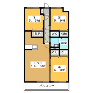 フォルテ【1階】の間取り