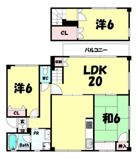 ハイム北野の間取り