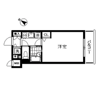トーシンフェニックス芝浦ベイフォート【6階】の間取り