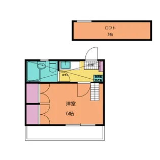 ローズアパート62番館【1階】の間取り