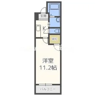 1Kの間取り画像