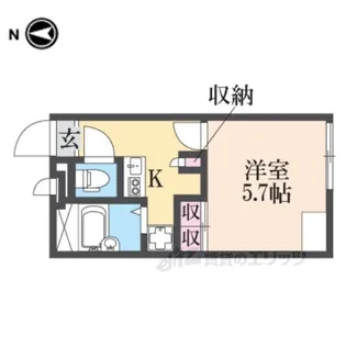 レオパレス東本町2【2階】の間取り