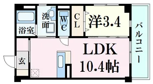 ラ・フォート己斐本町【2階】の間取り