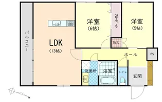 カッパビル【3階】の間取り