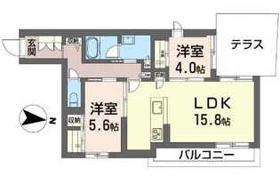 クオリスタ元町【1階】の間取り