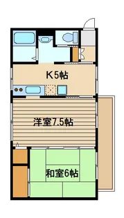 東京都練馬区石神井台6【アパート】の間取り