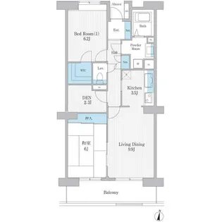 東京都葛飾区立石6【マンション】の間取り