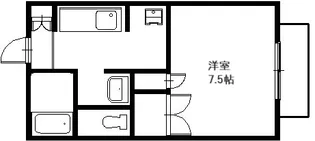 サニーウェル【1階】の間取り