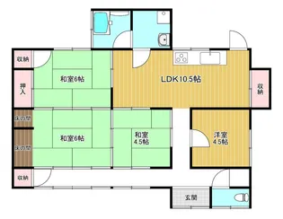 香川県丸亀市郡家町【一戸建】の間取り