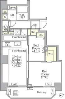 BRICK RESIDENCE 南青山【8階】の間取り